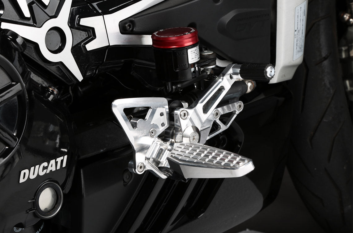 AELLA Riding Step Kit for the Ducati XDiavel (not Rearsets but in this strange case - Forward Controls)