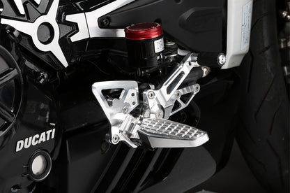 AELLA Riding Step Kit for the Ducati XDiavel (not Rearsets but in this strange case - Forward Controls)