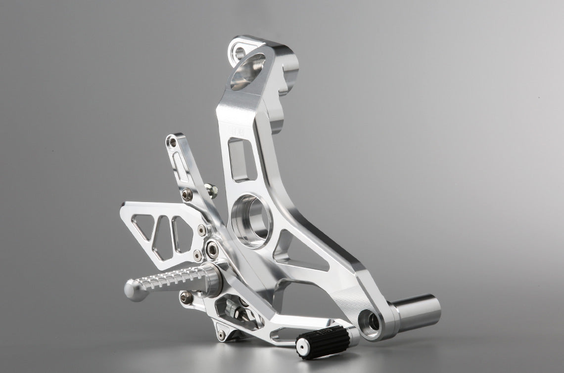 AELLA Riding Step Kit (Rearsets) for the Ducati Monster 1200R - Polished