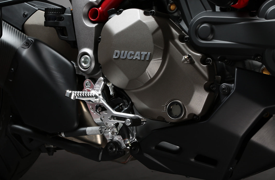 AELLA Riding Step Kit (Rearsets) for the Ducati Multistrada 1200 / 950 / DVT