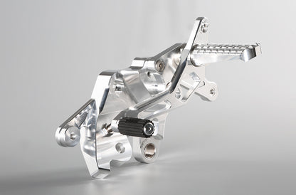AELLA Riding Step Kit (Rearsets) for the Ducati Multistrada 1200 / 950 / DVT - Polished