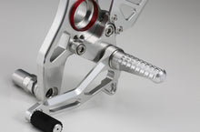 AELLA Riding Step Kit (Rearsets) for the Ducati Supersport 939 / 950 - Silver/Black