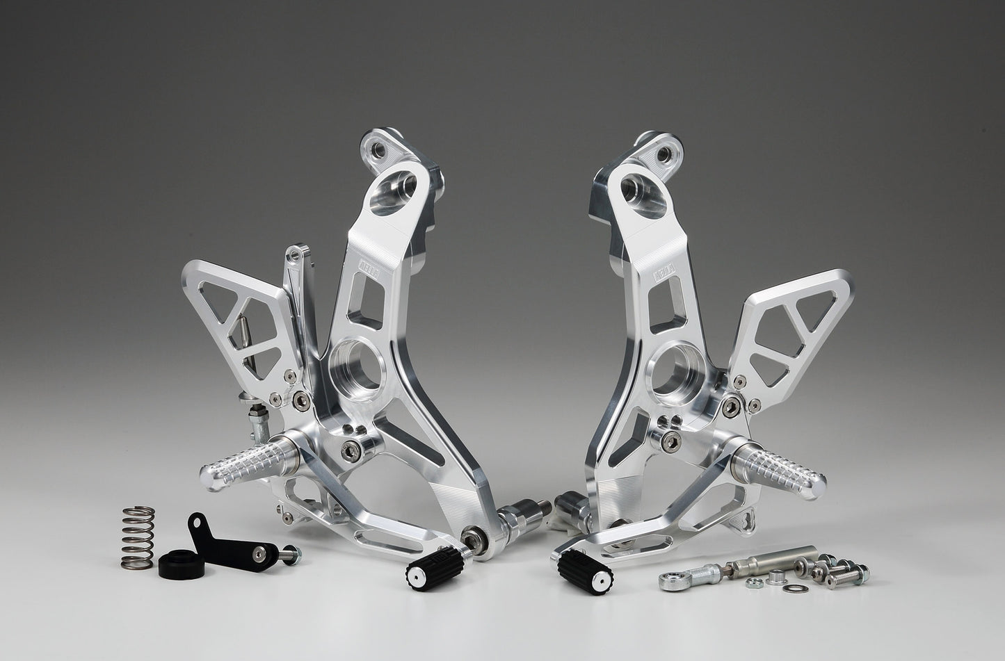 AELLA Riding Step Kit (Rearsets) for the Ducati Supersport 939 / 950 - Polished