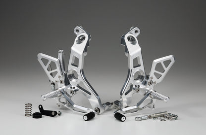 AELLA Riding Step Kit (Rearsets) for the Ducati Supersport 939 / 950 - Polished