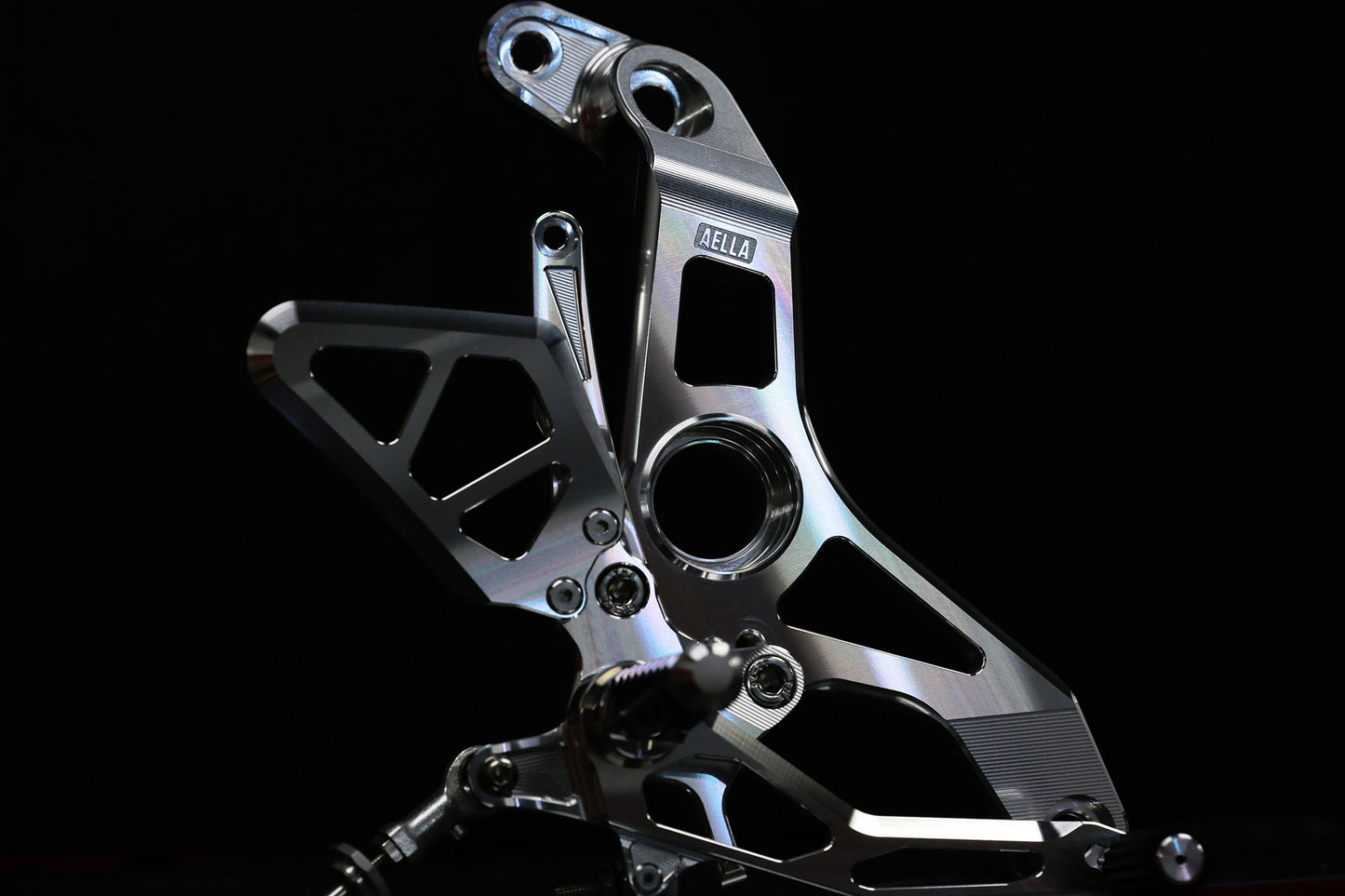 AELLA Riding Step Kit (Rearsets) for the Ducati Supersport 939 / 950 - Polished