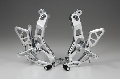 AELLA Riding Step Kit (Rearsets) for the Ducati Supersport 939 / 950 - Polished