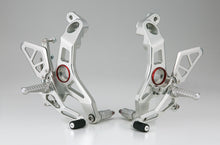 AELLA Riding Step Kit (Rearsets) for the Ducati Supersport 939 / 950 - Silver/Black