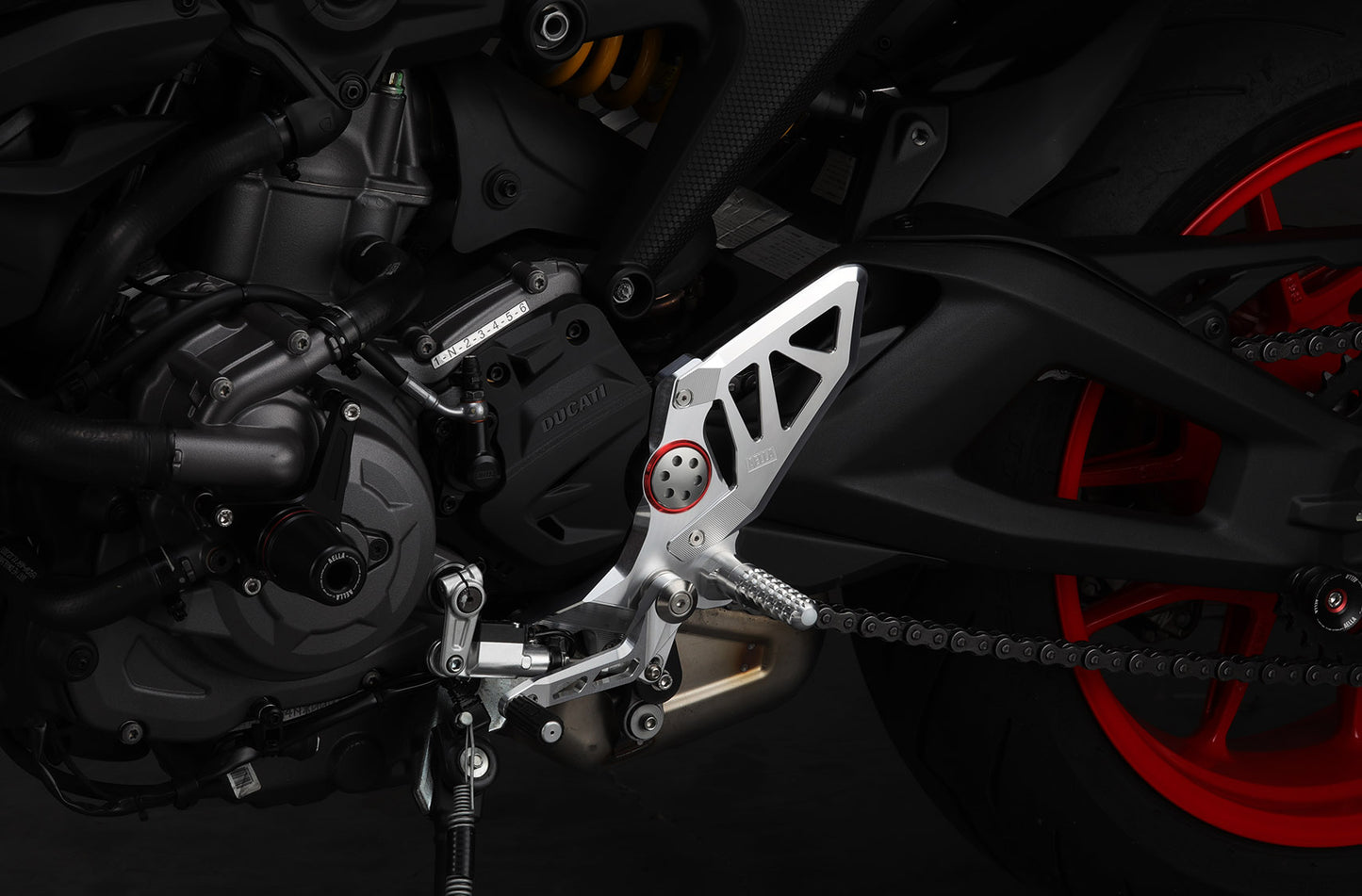 AELLA Riding Step Kit (Rearsets) for the Ducati Monster 937