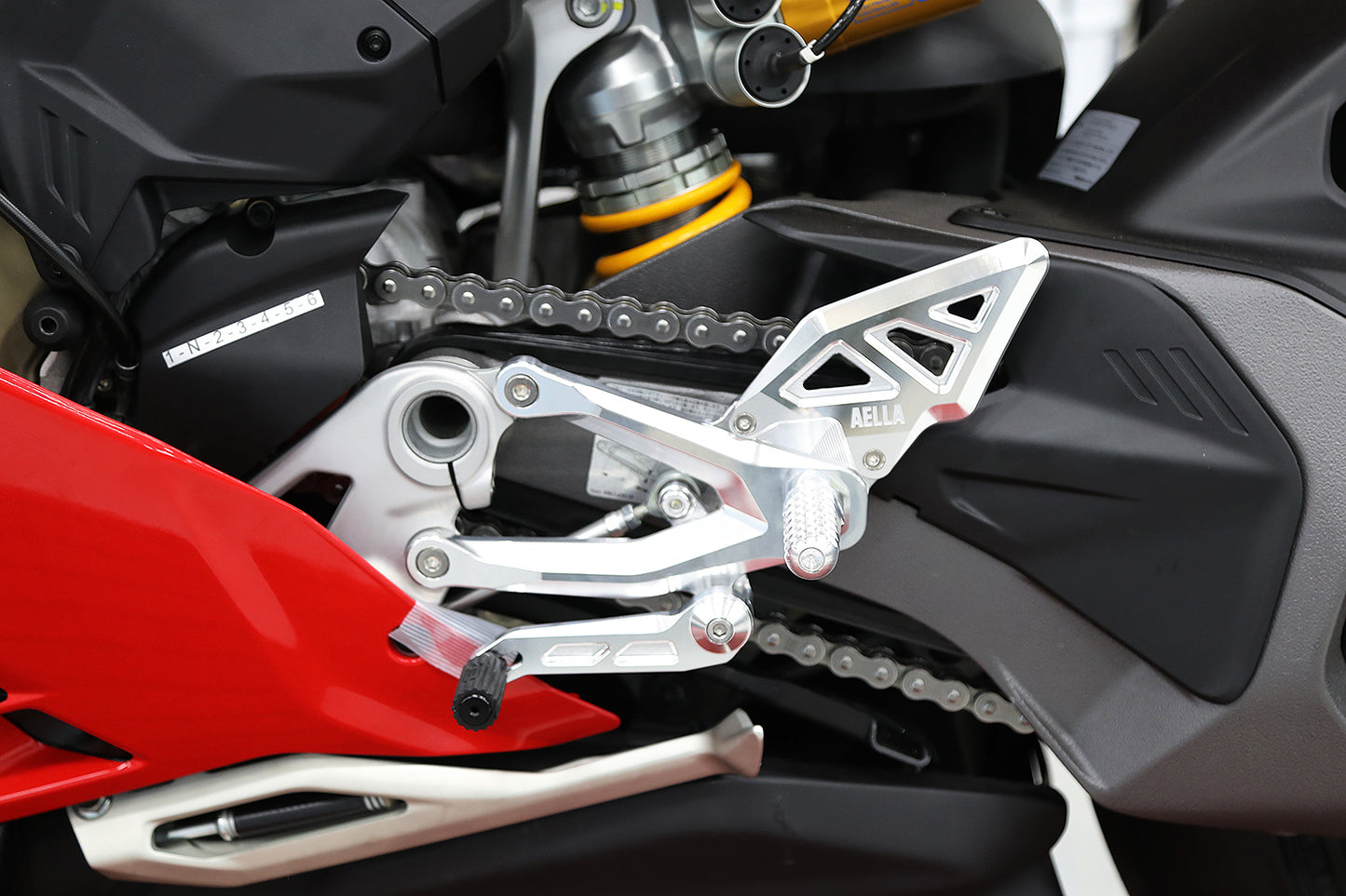 AELLA Riding Step Kit (Rearsets) for the Ducati Panigale V4 (2025+)