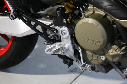 AELLA Adjustable Foot Peg Kit for Ducati Hypermotard 698 Mono