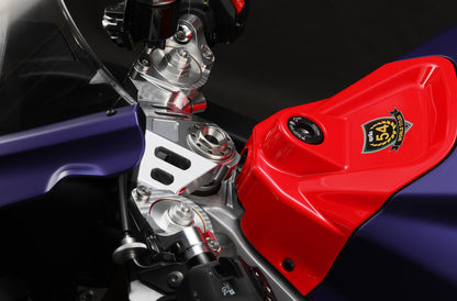 AELLA Upper Triple Clamp and Adjustable Handlebars for the Aprilia RS 660