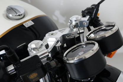 AELLA Upper Triple Clamp and Adjustable Handlebars for the Royal Enfield Continental 650 GT