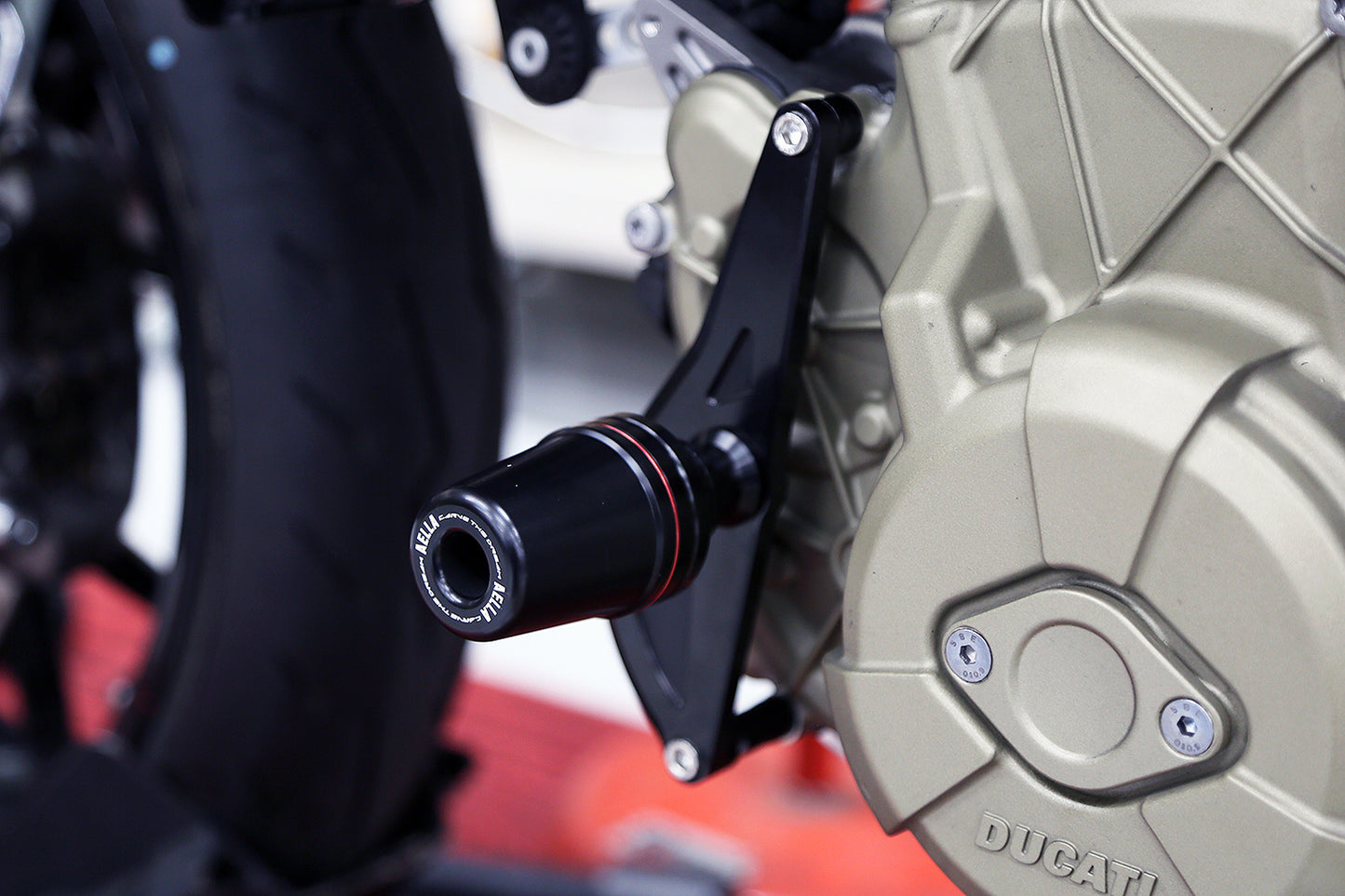 AELLA Frame Slider Kit For the Ducati Hypermotard 698 Mono