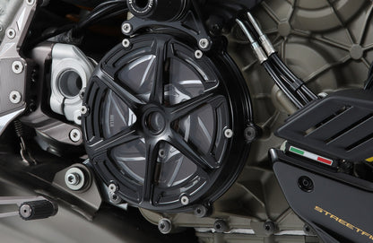 Aella Bi-color Wet Clutch Pressure Plate for the Ducati Panigale / Streetfighter / Multistrada V4 / S / Speciale, 1299 R FE, and 1299 Superleggera