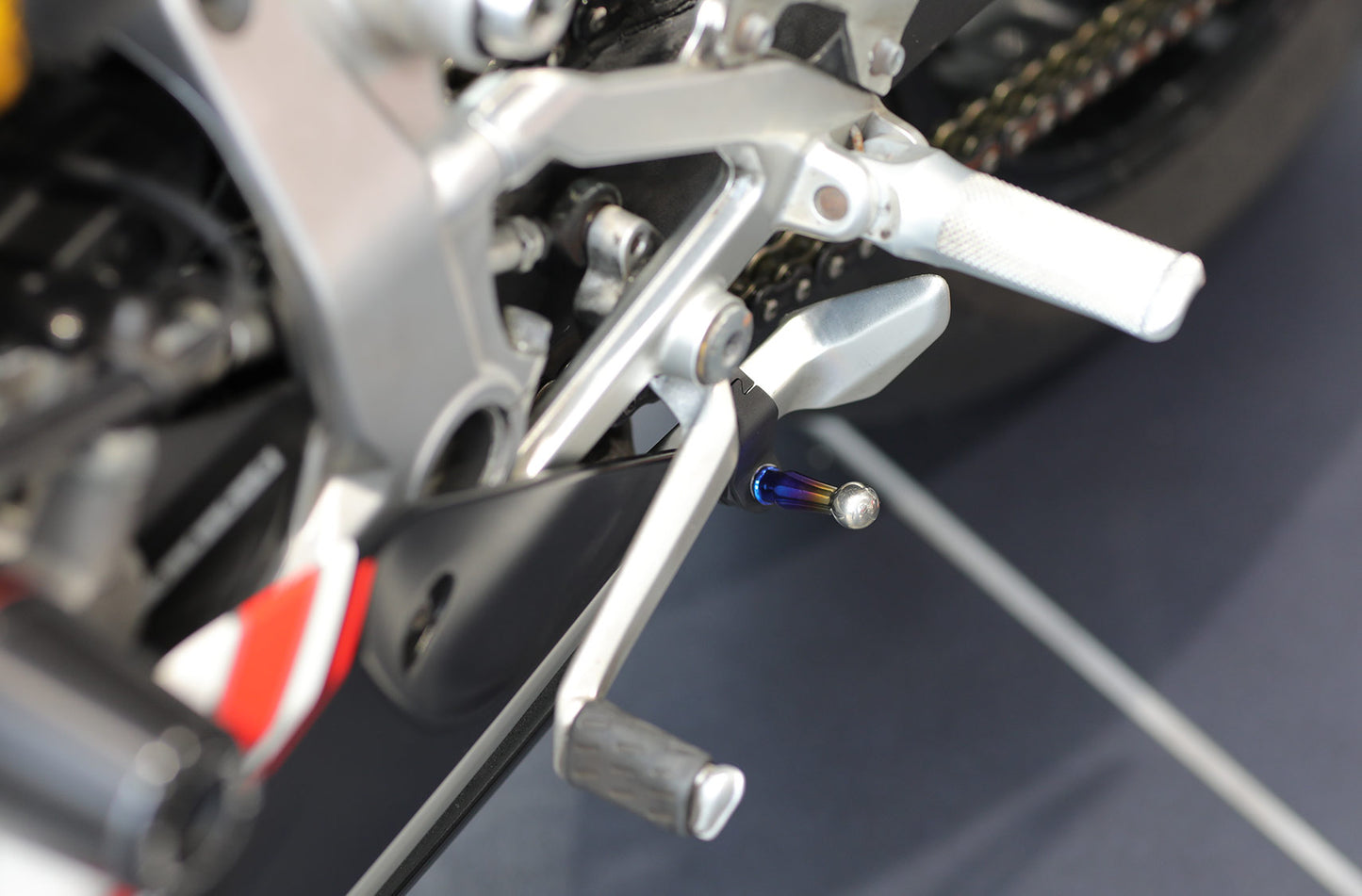 AELLA Titanium Sidestand (kickstand) Pin For the Ducati Panigale V2 (2020+)