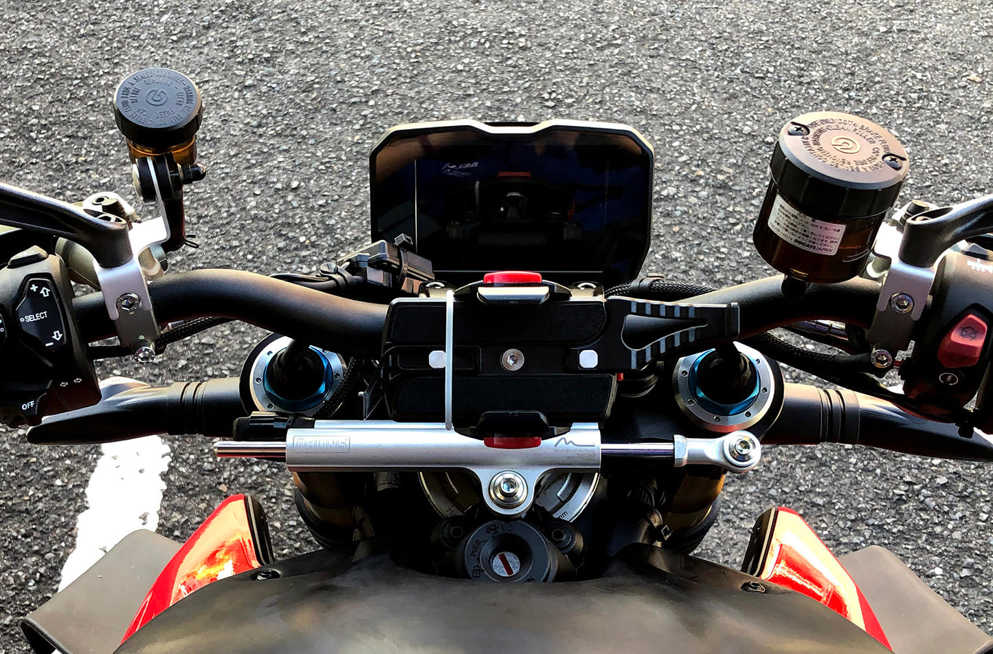 AELLA Smart Phone Stay for Ducati Streetfighter V4 / V2 - For Daytona Wide Holder
