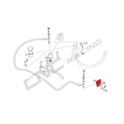 CNC Racing Billet Clutch Slave Mounting Plate for Most Ducati's (2019+ Not V4 engines)