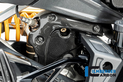 Ilmberger Carbon Exhaust protection on the Manifold for the Ducati Diavel 1260 2019