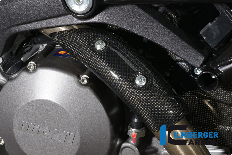 Ilmberger Carbon Exhaust Protection Manifold for the Ducati Monster 696 '08-09, Monster 796 '10-25, Monster 1100/S '08-14