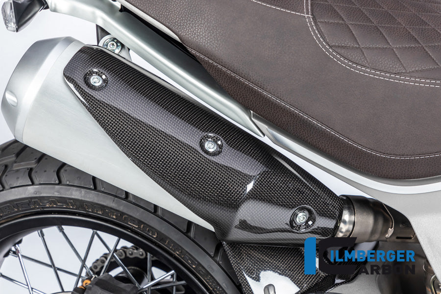 Ilmberger Carbon Exhaust Protection, Right for the Ducati Scrambler 1100 '17