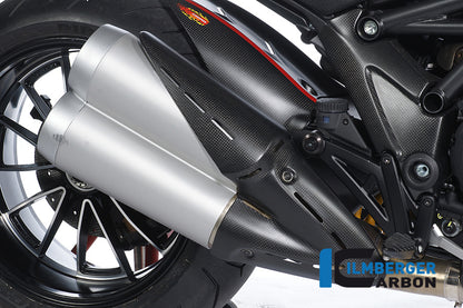 Ilmberger Carbon Side Exhaust Protector Carbon for the Ducati Diavel 2011 - 2014