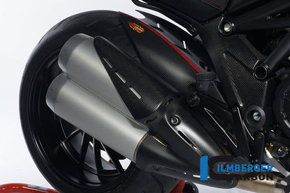 Ilmberger Carbon Side Exhaust Protector Carbon for the Ducati Diavel 2011 - 2014