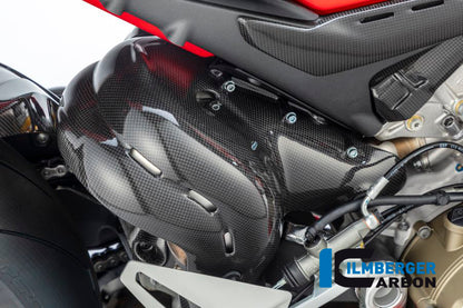 Ilmberger Carbon Exhaust Protection Set for the Ducati Panigale V4,V4 S '18-20 / V4 Racing '18-19 / Streetfighter V4 '20-22