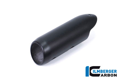 Ilmberger Carbon Lower Exhaust End Cap Carbon for the Ducati Supersport/S '17-22