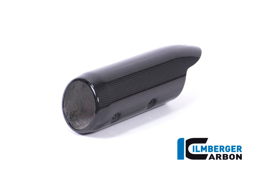 Ilmberger Carbon Upper Exhaust End Cap Carbon for the Ducati Supersport/S '17-22