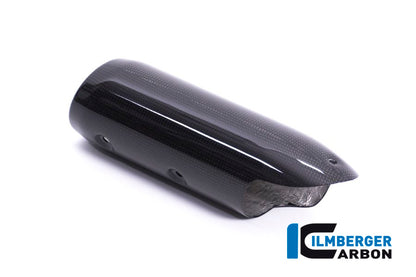 Ilmberger Carbon Upper Exhaust End Cap Carbon for the Ducati Supersport/S '17-22