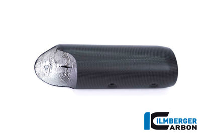 Ilmberger Carbon Upper Exhaust End Cap Carbon for the Ducati Supersport/S '17-22