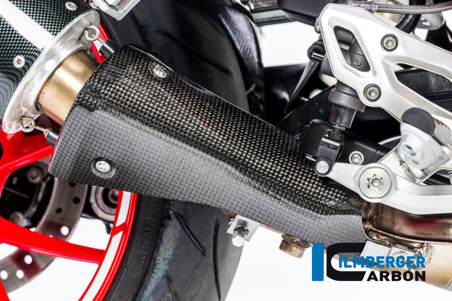 Ilmberger Carbon Front Silencer Protector, Carbon for the BMW R 1200 RS 2015