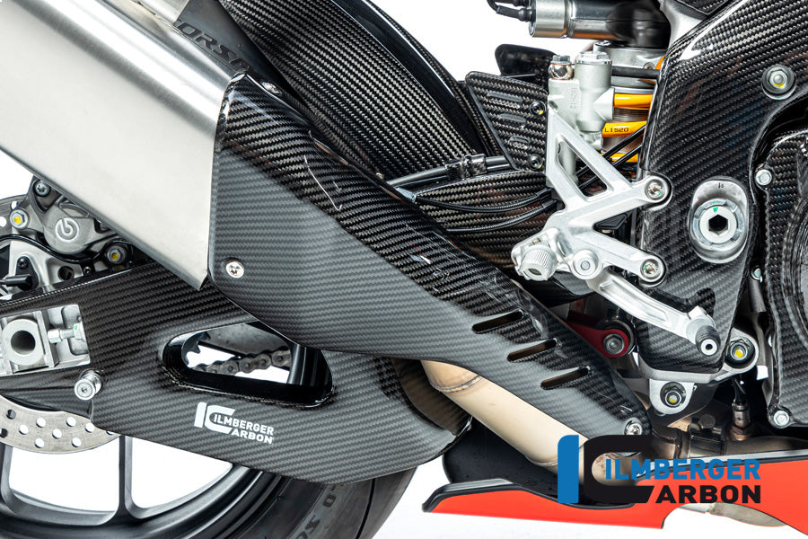 Ilmberger Carbon Muffler / Silencer Protector for the Aprilia Tuono / RSV4 2021