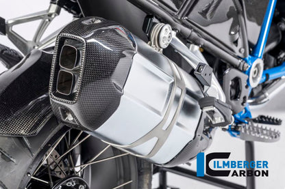 Ilmberger Carbon Rear Silencer Protector, Carbon for the BMW R 1200 GS '13-17, R 1200 GS Adventure 2014