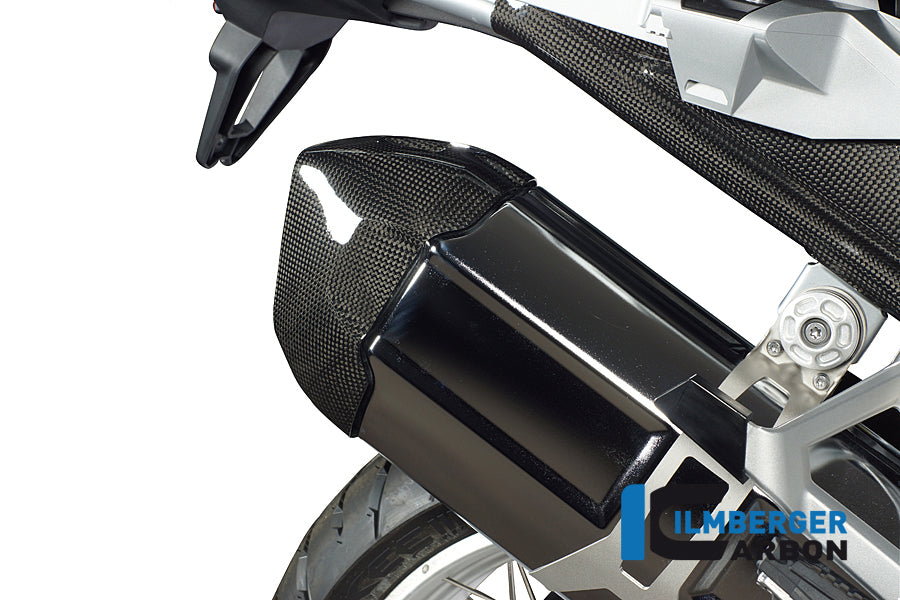 Ilmberger Carbon Rear Silencer Protector, Carbon for the BMW R 1200 GS '13-17, R 1200 GS Adventure 2014