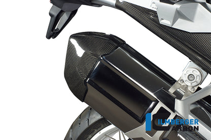 Ilmberger Carbon Rear Silencer Protector, Carbon for the BMW R 1200 GS '13-17, R 1200 GS Adventure 2014