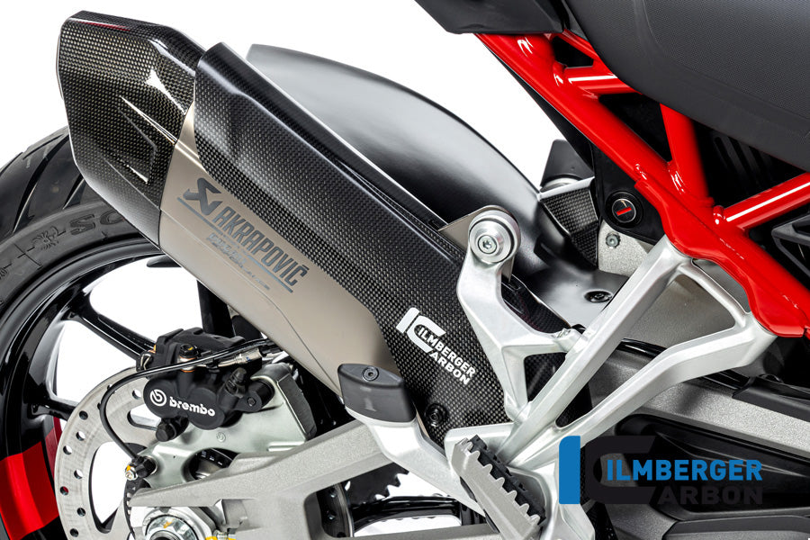 Ilmberger Carbon Protection on The Silencer Matt (Akrapovic Muffler) for the Ducati Multistrada V4 / V4 S '20 / V4 Pikes Peak '21 / V4 RS '24