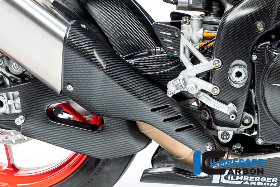 Ilmberger Carbon Muffler / Silencer Protector for the Aprilia Tuono / RSV4 2021