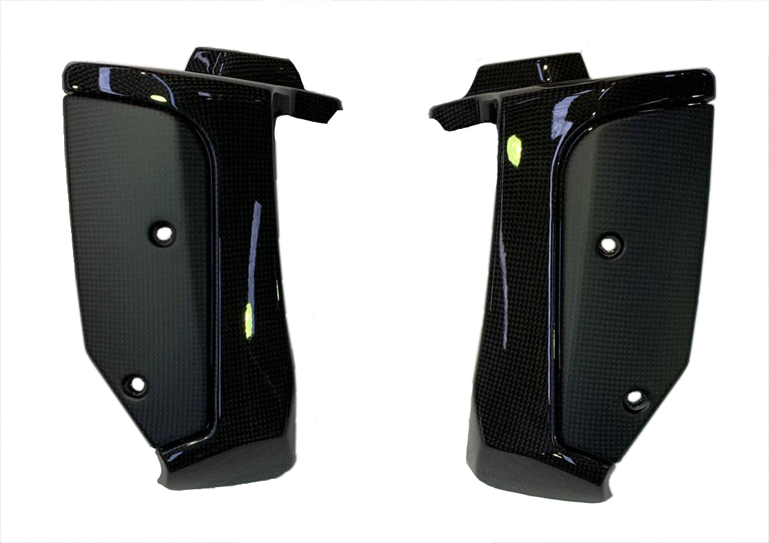 QD Carbon Fiber Radiator Guards (with Alutech Carbon) for the Indian FTR 1200 (Flat Track Racer)