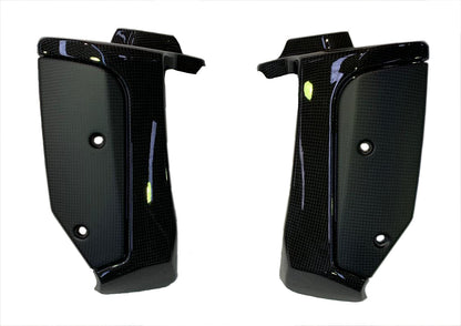 QD Carbon Fiber Radiator Guards (with Alutech Carbon) for the Indian FTR 1200 (Flat Track Racer)