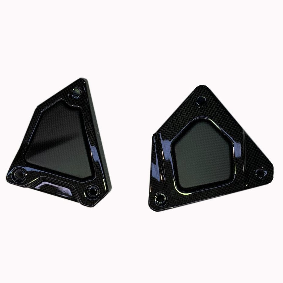 QD Carbon Fiber Side Covers (with Alutech Carbon) for the Indian FTR 1200 (Flat Track Racer)