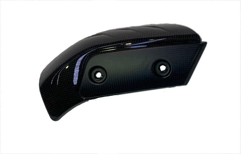 QD Carbon Fiber Header Exhaust Shield (with Alutech Carbon) for the Indian FTR 1200 (Flat Track Racer)
