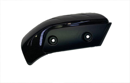 QD Carbon Fiber Header Exhaust Shield (with Alutech Carbon) for the Indian FTR 1200 (Flat Track Racer)