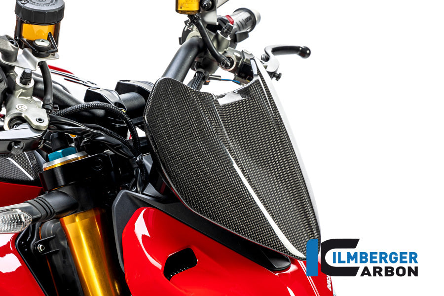 Ilmberger Carbon Instrument Cover (Windshield) for the Ducati Streetfighter V4 '20-23