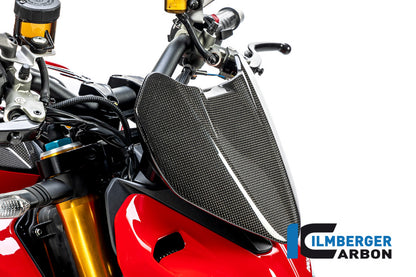 Ilmberger Carbon Instrument Cover (Windshield) for the Ducati Streetfighter V4 '20-23