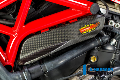 Ilmberger Carbon Cover under the Frame, Left Side for the Ducati Monster 1200/S/R/821 '14-17