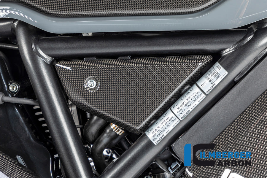 Ilmberger Carbon Cover Under the Frame, Right for the Ducati Scrambler 1100 '17