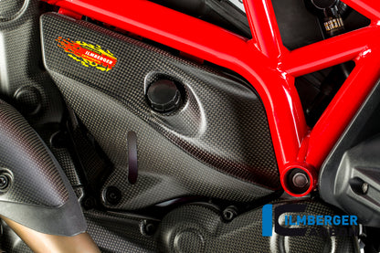 Ilmberger Carbon Cover under the Frame, Right Side for the Ducati Monster 1200/S/R/821 '14-17