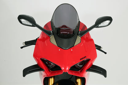 AELLA Carbon Fiber Trim Racing Windscreen For the Ducati Panigale V4 R (2019+) and V4 / S / SP (2020+)