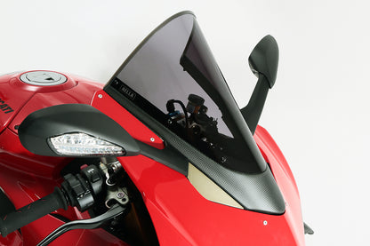 AELLA Carbon Fiber Trim Racing Windscreen For the Ducati Panigale V4 R (2019+) and V4 / S / SP (2020+)